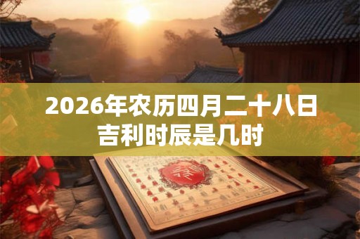 2026年农历四月二十八日吉利时辰是几时 2026年农历四月二十八日吉利时辰是几时