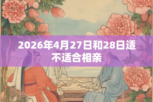 2026年4月27日和28日适不适合相亲 2026年4月27日和28日适不适合相亲