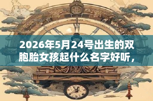 2026年5月24号出生的双胞胎女孩起什么名字好听，五行属什么？