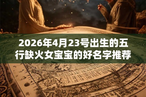 2026年4月23号出生的五行缺火女宝宝的好名字推荐