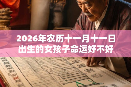 2026年农历十一月十一日出生的女孩子命运好不好