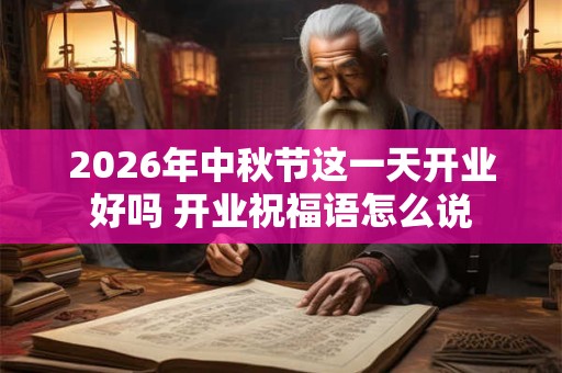 2026年中秋节这一天开业好吗 开业祝福语怎么说 2026年中秋节这一天开业好吗 开业祝福语怎么说