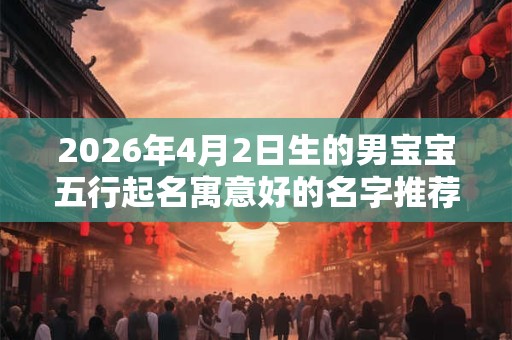 2026年4月2日生的男宝宝五行起名寓意好的名字推荐 2026年4月2日生的男宝宝五行起名寓意好的名字推荐