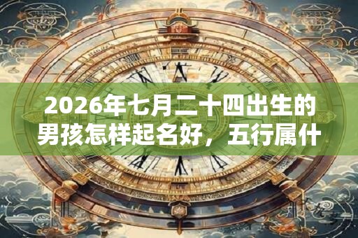 2026年七月二十四出生的男孩怎样起名好,五行属什么 2026年七月二十四出生的男孩怎样起名好,五行属什么