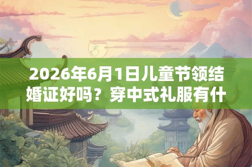 2026年6月1日儿童节领结婚证好吗？穿中式礼服有什么禁忌？