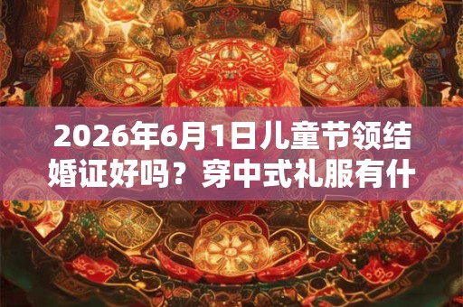 2026年6月1日儿童节领结婚证好吗？穿中式礼服有什么禁忌？