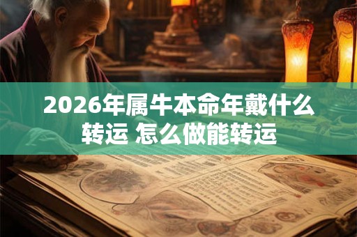 2026年属牛本命年戴什么转运 怎么做能转运