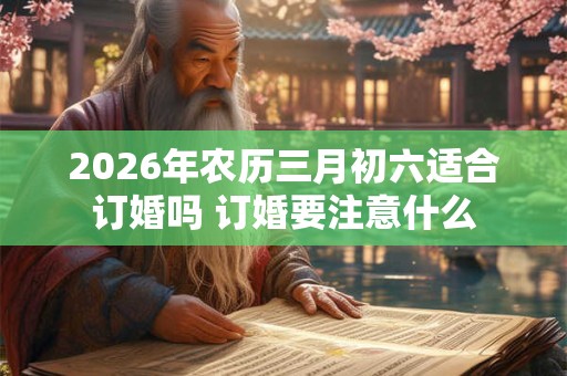 2026年农历三月初六适合订婚吗 订婚要注意什么 2026年农历三月初六适合订婚吗 订婚要注意什么