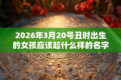 2026年3月20号丑时出生的女孩应该起什么样的名字