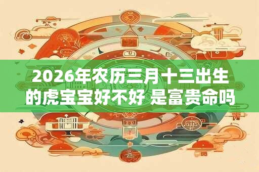2026年农历三月十三出生的虎宝宝好不好 是富贵命吗 2026年农历三月十三出生的虎宝宝好不好 是富贵命吗