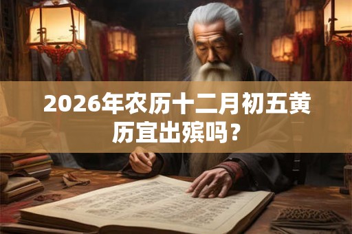 2026年农历十二月初五黄历宜出殡吗? 2026年农历十二月初五黄历宜出殡吗?