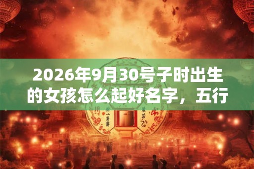 2026年9月30号子时出生的女孩怎么起好名字，五行属什么