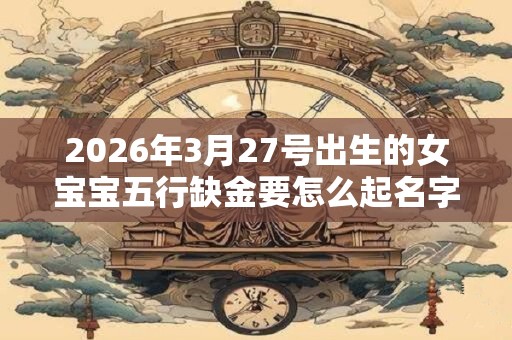 2026年3月27号出生的女宝宝五行缺金要怎么起名字