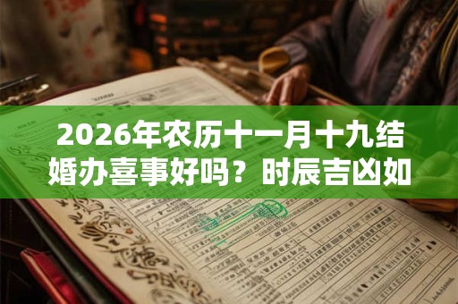 2026年农历十一月十九结婚办喜事好吗？时辰吉凶如何？