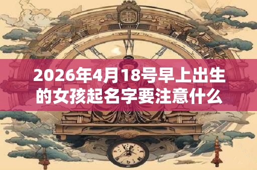 2026年4月18号早上出生的女孩起名字要注意什么 2026年4月18号早上出生的女孩起名字要注意什么