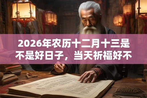 2026年农历十二月十三是不是好日子,当天祈福好不好? 2026年农历十二月十三是不是好日子,当天祈福好不好?