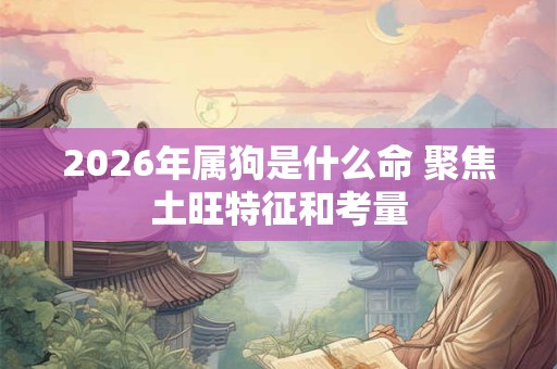 2026年属狗是什么命 聚焦土旺特征和考量 2026年属狗是什么命 聚焦土旺特征和考量