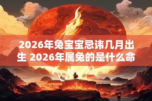 2026年兔宝宝忌讳几月出生 2026年属兔的是什么命