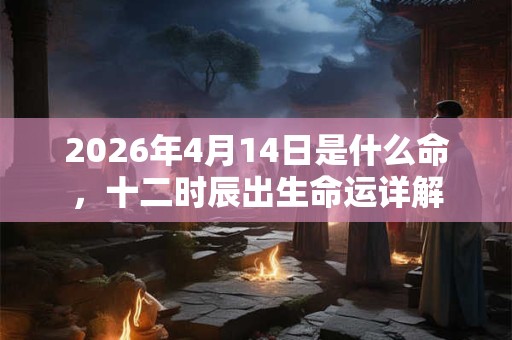 2026年4月14日是什么命，十二时辰出生命运详解