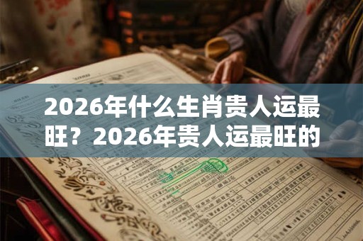 2026年什么生肖贵人运最旺？2026年贵人运最旺的生肖