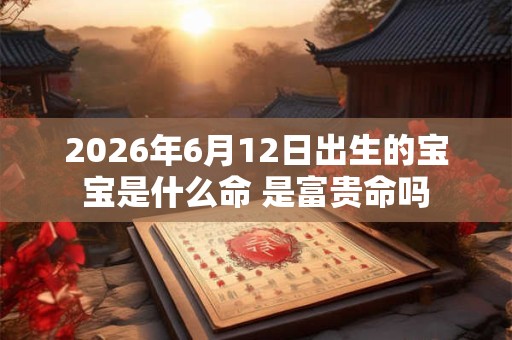 2026年6月12日出生的宝宝是什么命 是富贵命吗
