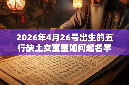2026年4月26号出生的五行缺土女宝宝如何起名字
