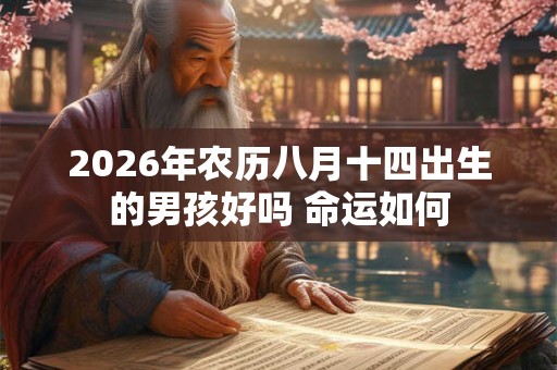 2026年农历八月十四出生的男孩好吗 命运如何