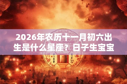 2026年农历十一月初六出生是什么星座？日子生宝宝好不好？