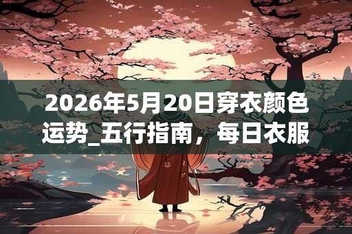 2026年5月20日穿衣颜色运势_五行指南，每日衣服颜色幸运色