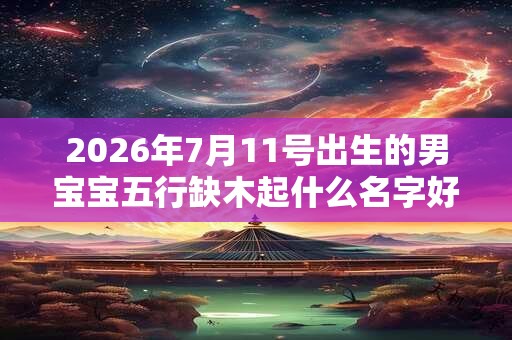 2026年7月11号出生的男宝宝五行缺木起什么名字好听