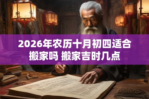 2026年农历十月初四适合搬家吗 搬家吉时几点 2026年农历十月初四适合搬家吗 搬家吉时几点