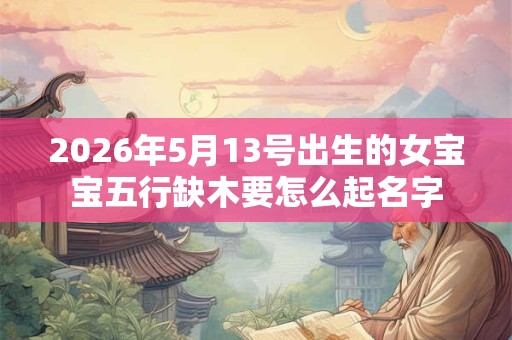 2026年5月13号出生的女宝宝五行缺木要怎么起名字