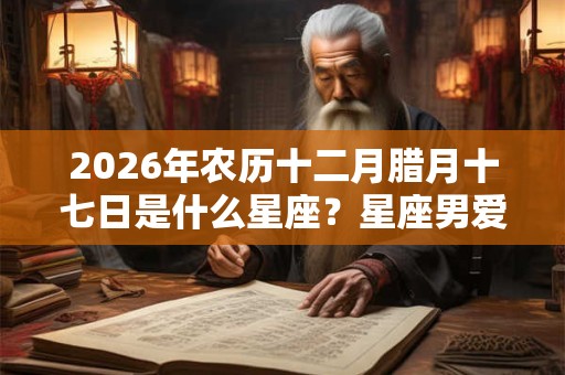 2026年农历十二月腊月十七日是什么星座?星座男爱情观如何? 2026年农历十二月腊月十七日是什么星座?星座男爱情观如何?