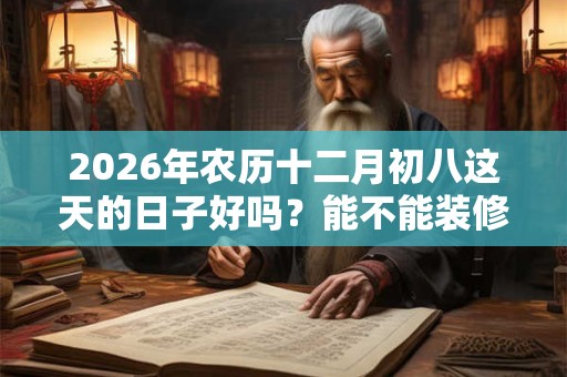 2026年农历十二月初八这天的日子好吗？能不能装修？