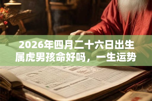 2026年四月二十六日出生属虎男孩命好吗,一生运势如何? 2026年四月二十六日出生属虎男孩命好吗,一生运势如何?