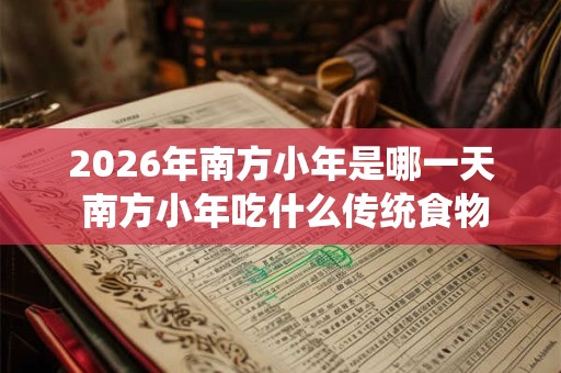 2026年南方小年是哪一天 南方小年吃什么传统食物