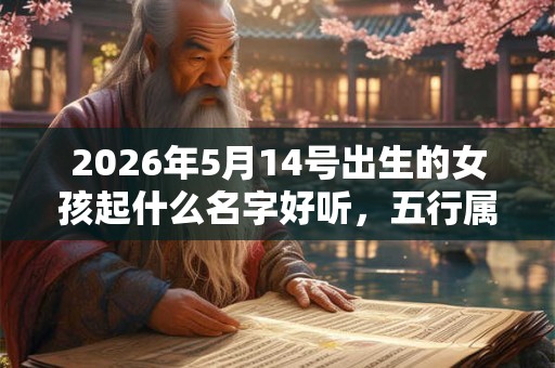2026年5月14号出生的女孩起什么名字好听，五行属什么