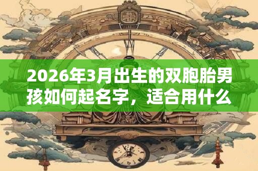 2026年3月出生的双胞胎男孩如何起名字，适合用什么字
