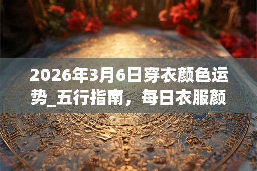 2026年3月6日穿衣颜色运势_五行指南，每日衣服颜色幸运色