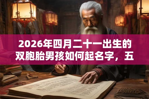 2026年四月二十一出生的双胞胎男孩如何起名字，五行属什么