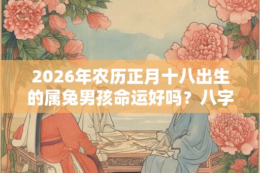2026年农历正月十八出生的属兔男孩命运好吗？八字分析