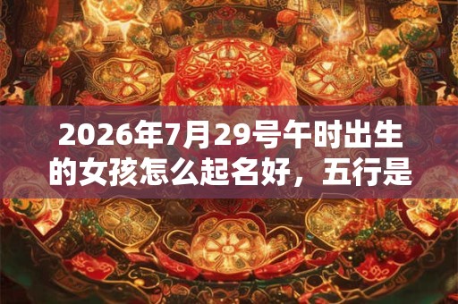 2026年7月29号午时出生的女孩怎么起名好，五行是什么？