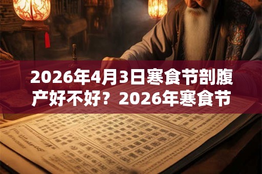 2026年4月3日寒食节剖腹产好不好？2026年寒食节出生命运？