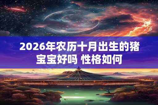 2026年农历十月出生的猪宝宝好吗 性格如何