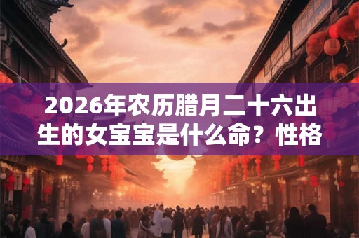 2026年农历腊月二十六出生的女宝宝是什么命？性格好不好？