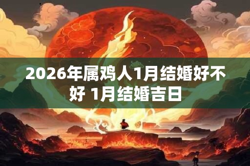2026年属鸡人1月结婚好不好 1月结婚吉日