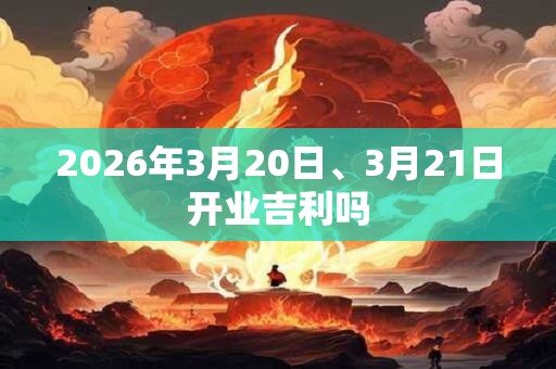 2026年3月20日、3月21日开业吉利吗