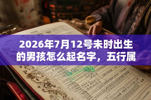 2026年7月12号未时出生的男孩怎么起名字，五行属什么