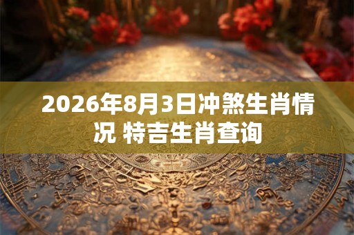 2026年8月3日冲煞生肖情况 特吉生肖查询