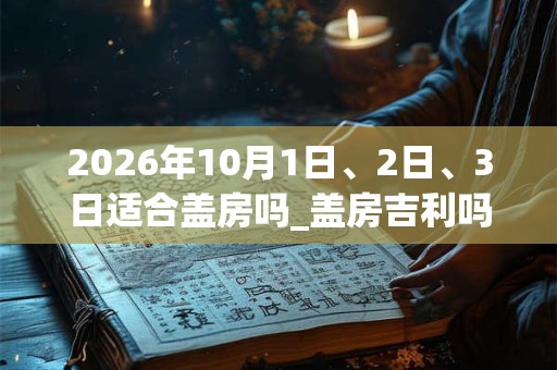 2026年10月1日、2日、3日适合盖房吗_盖房吉利吗 2026年10月1日、2日、3日适合盖房吗_盖房吉利吗